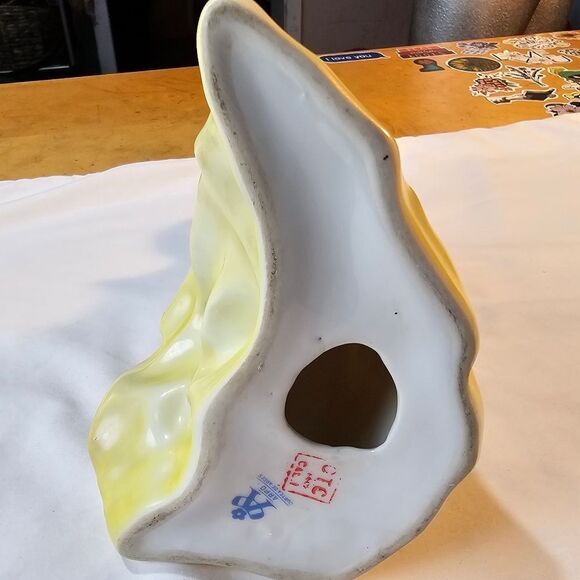 Vintage Romanian Yellow Dancing Lady Porcelain Figurine - Picture 9 of 10